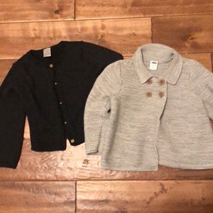 Two girls sweaters size 18 months and 18-24 month